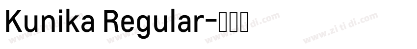 Kunika Regular字体转换
